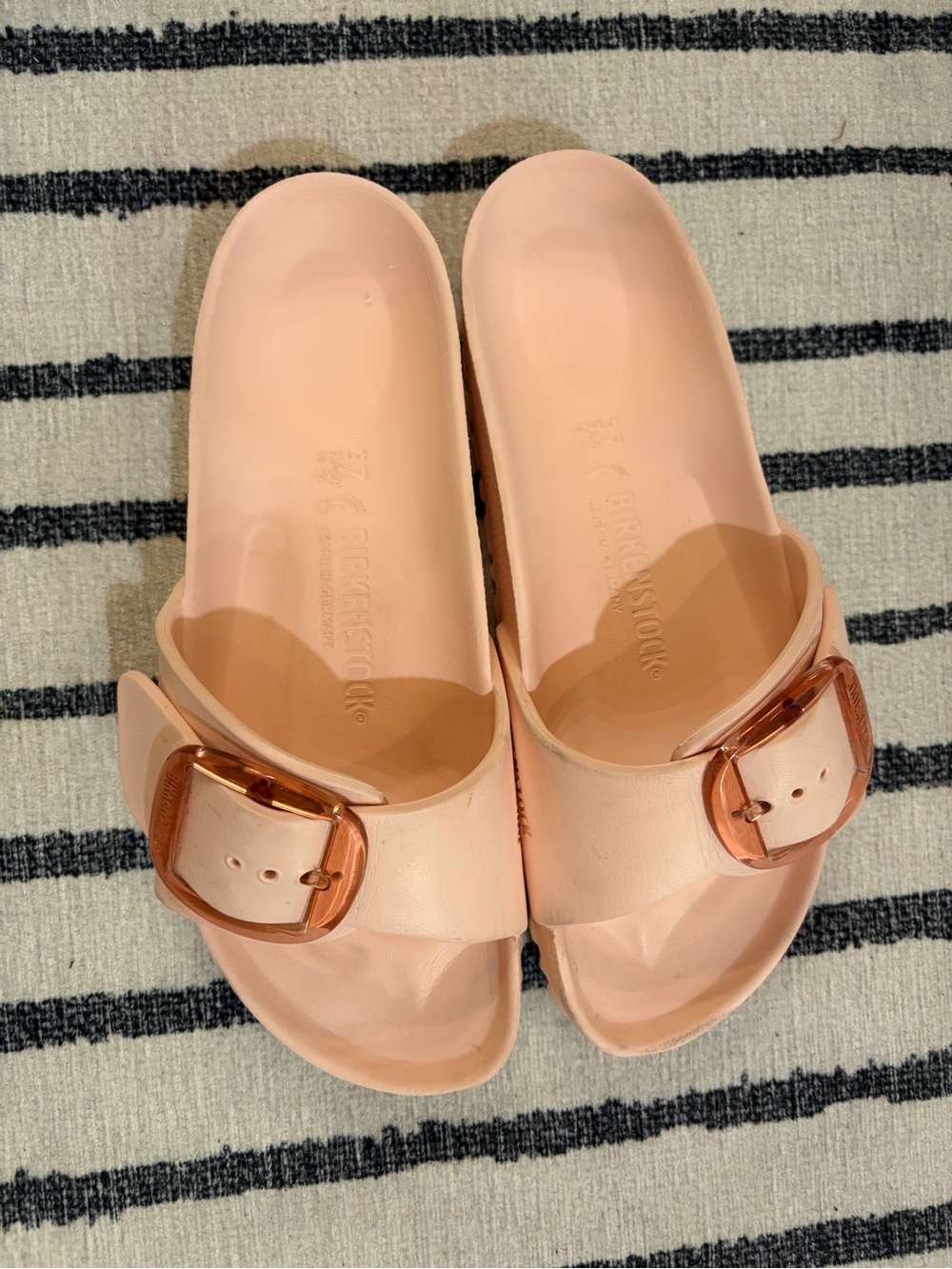 Birkenstock Madrid Soft Pink EVA Slide with Buckle